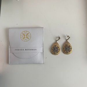 Freida Rothman Gold-Plated Silver Earrings